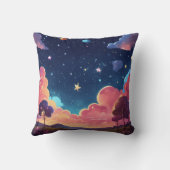 Kosmische Dreamscape Starnacht Kissen (Rückseite)