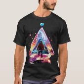 Kosmische Dreiecksreise T-Shirt (Vorderseite)