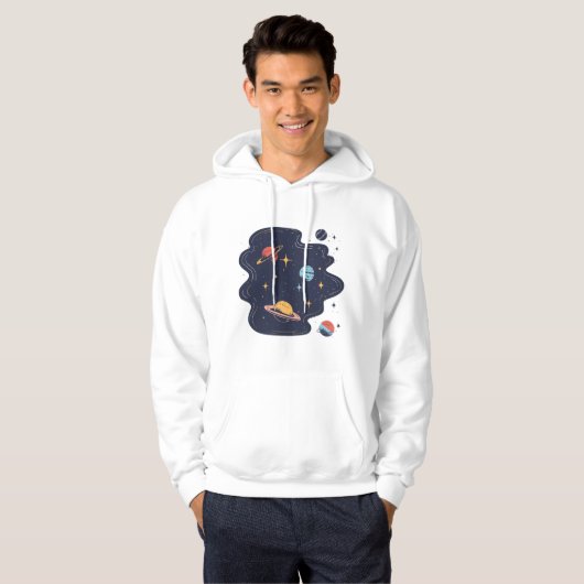 Kosmische Drift Hoodie (Vorne ganz)