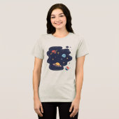 Kosmische Drift Tri-Blend Shirt (Vorderseite voll)