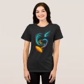 Kosmische Drift: Wirbelnde Nebelreise Tri-Blend Shirt (Vorderseite voll)