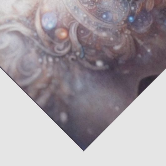 Kosmische Einhorn-Traumlandschafts-Decoupage Seidenpapier (Ausschnitt)