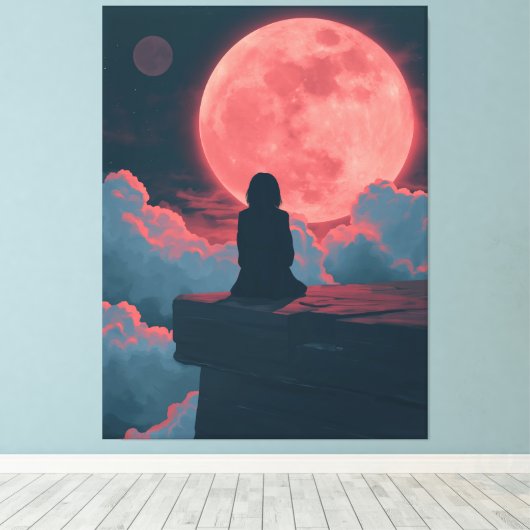 Kosmische Einsamkeit Leinwanddruck (Insitu (Holzboden))