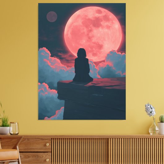 Kosmische Einsamkeit Leinwanddruck (Insitu (Wohnzimmer))