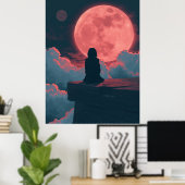 Kosmische Einsamkeit Poster (Heimbüro)