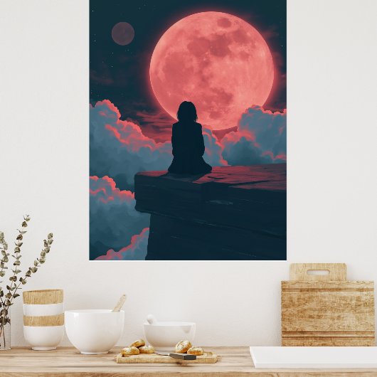 Kosmische Einsamkeit Poster (Küche)