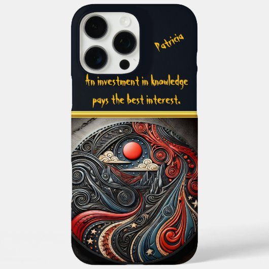 Kosmische Elemente im kreisförmigen Design Case-Mate iPhone Hülle (Rückseite)