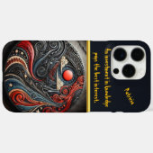 Kosmische Elemente im kreisförmigen Design Case-Mate iPhone Hülle (Rückseite (Horizontal))