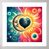 Kosmische Embrace: Das Herz des Universums Poster (Vorne)