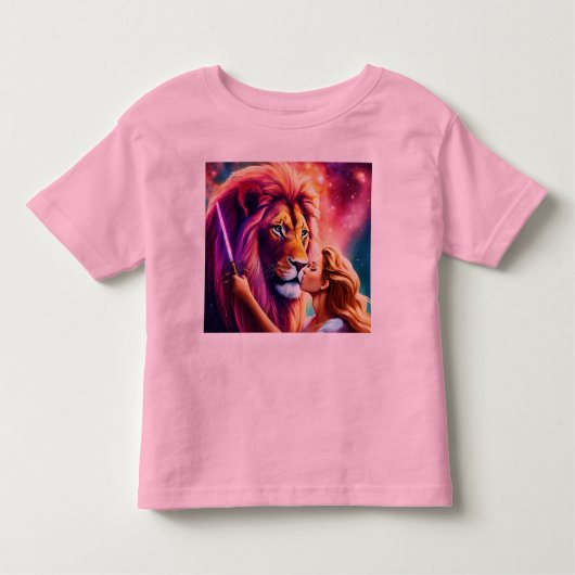 "Kosmische Embrace: Die lautstarke Verbindung" Kleinkind T-shirt (Vorderseite)