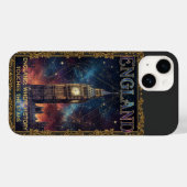 Kosmische England Big Ben Himmels Kunst Case-Mate iPhone Hülle (Rückseite (Horizontal))