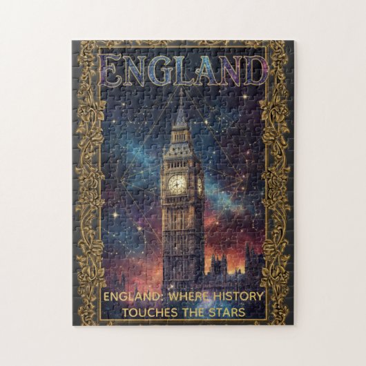 Kosmische englische Big Ben-Himmels kunst Puzzle (Vertikal)