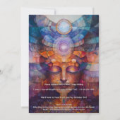 Kosmische Entfaltung | Visionäres Design Einladung (Rückseite)