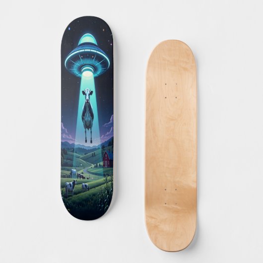 Kosmische Entführung Edition 1 Skateboard (Vorderseite)