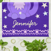 Kosmische Entwurfs-Katzen-personalisierte Geschirrtuch (Gefaltet)