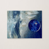 Kosmische Erde an der Nacht und an Eisberg Thomas Puzzle (Horizontal)