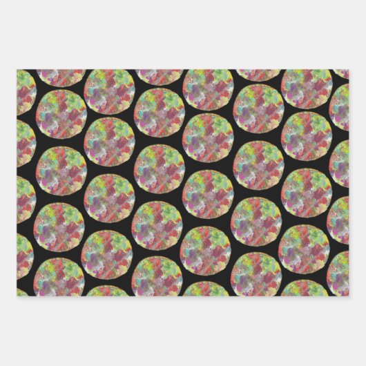 Kosmische Erde Geschenkpapier Set (Vorderseite)
