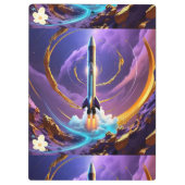 "Kosmische Erkundung enthüllt" Klemmbrett (Rückseite)