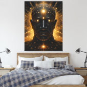 Kosmische Erleuchtung Leinwanddruck (Insitu (Schlafzimmer))