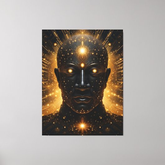 Kosmische Erleuchtung Leinwanddruck (Vorderseite)