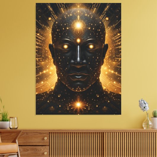 Kosmische Erleuchtung Leinwanddruck (Insitu (Wohnzimmer))