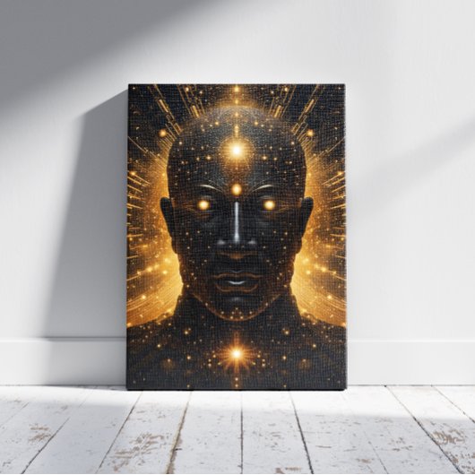 Kosmische Erleuchtung Leinwanddruck
