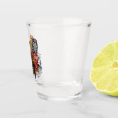 Kosmische Eulen Schnapsglas (Rechts)
