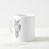Kosmische Eulen-Tasse Kaffeetasse (Vorderseite Links)