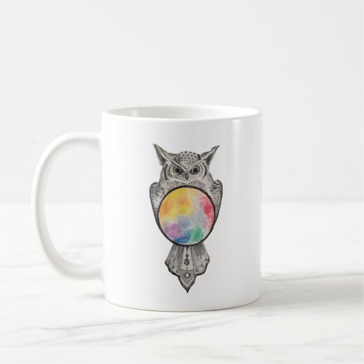 Kosmische Eulen-Tasse Kaffeetasse (Links)