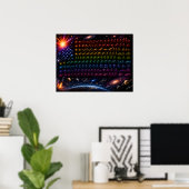 Kosmische Evolution der amerikanischen Flagge | Ur Poster (Heimbüro)