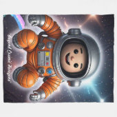 "Kosmische Expedition" Fleecedecke (Vorderseite (Horizontal))