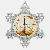 "Kosmische Explosion" Schneeflocken Zinn-Ornament (Vorderseite)