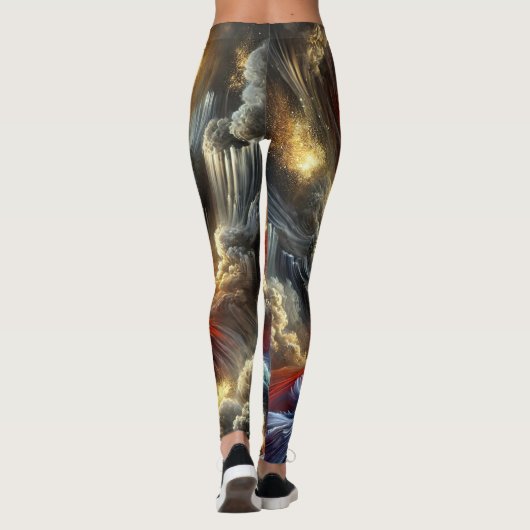Kosmische Explosion von Frauen Leggings (Rückseite)
