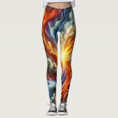 Kosmische Explosion von Frauen Leggings (Vorderseite)