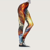 Kosmische Explosion von Frauen Leggings (Rechts)