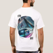 Kosmische Extra-Drift-Straßen-Energie T-Shirt (Rückseite)