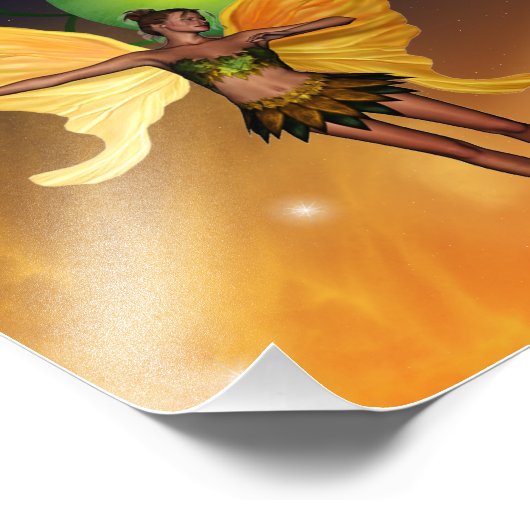 Kosmische Fairy Fotodruck (Ecke)