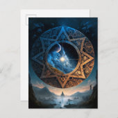 Kosmische Fantasie Weltraumwelt Postkarte (Vorne/Hinten)