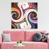Kosmische Farben 5 Wirbel Canvas Prints Leinwanddruck (Insitu (Wohnzimmer))