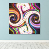 Kosmische Farben 5 Wirbel Canvas Prints Leinwanddruck (Insitu (Holzboden))
