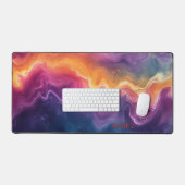 Kosmische Farben abstrakt Schreibtischunterlage (Tastatur & Maus)