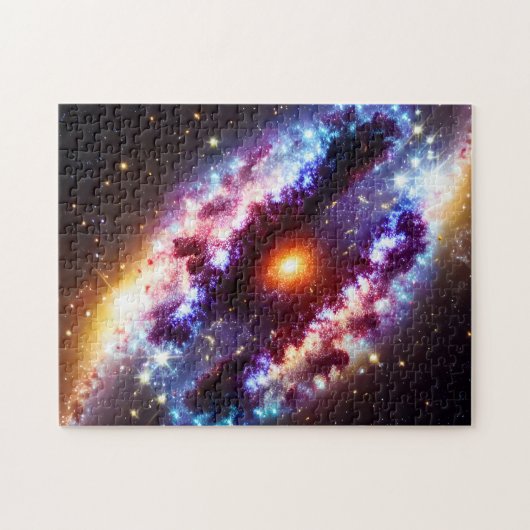 Kosmische Farben Explosionssterne und Himmelslands Puzzle (Horizontal)