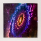 Kosmische farbige Galaxie und Sterne im Universum Puzzle (Vertikal)