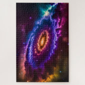 Kosmische farbige Galaxie und Sterne im Weltraum Puzzle (Vertikal)