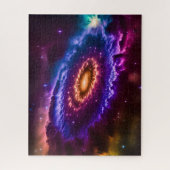 Kosmische farbige Galaxie und Sterne im Weltraum Puzzle (Vertikal)