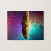 Kosmische farbige Universum Floating Asteroid Plat Puzzle (Horizontal)