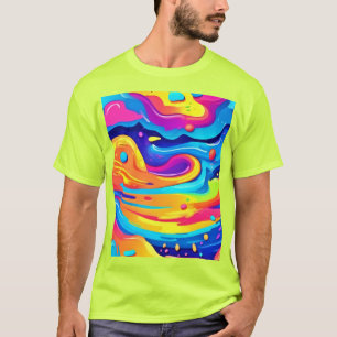 Kosmische Farbwirbel T-Shirt
