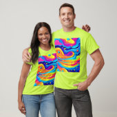 Kosmische Farbwirbel T-Shirt (Unisex)