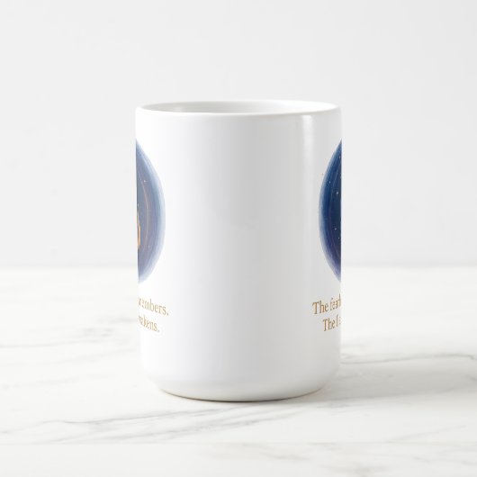 Kosmische Feder Kaffeetasse (Mittel)