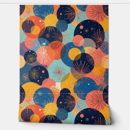 Kosmische Feier Abstraktes Feuerwerk Muster Tapete